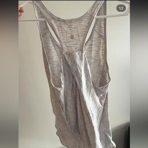 lululemon athletica Light Gray Space-Dyed Racerback Tank